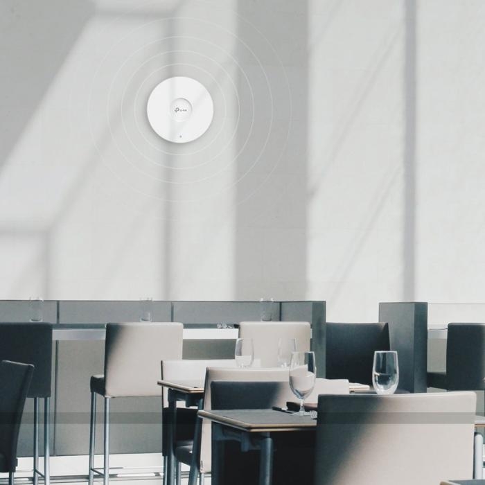 TP-LINK - Punto de acceso inalámbrico - Wi-Fi 6 - 2.4 GHz, 5 GHz - gestionado a través de la nube - instalable en pared/techo