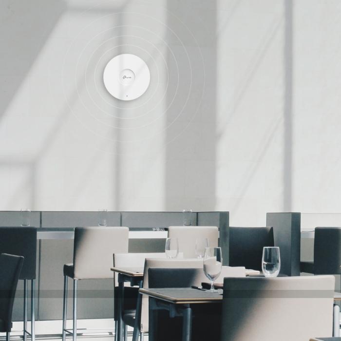 TP-LINK EAP650 V2 - Punto de acceso inalámbrico - Wi-Fi 6 - 2.4 GHz, 5 GHz - gestionado a través de la nube - instalable en pared/techo