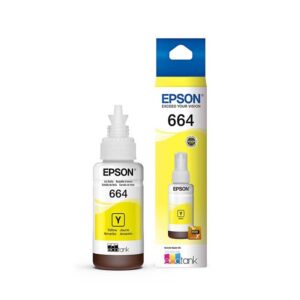 Epson T664 - Amarillo - original - recarga de tinta - para Epson L380, L386, L395, L495; EcoTank ET-2600, 2650, L1455, L396, L606, L656
