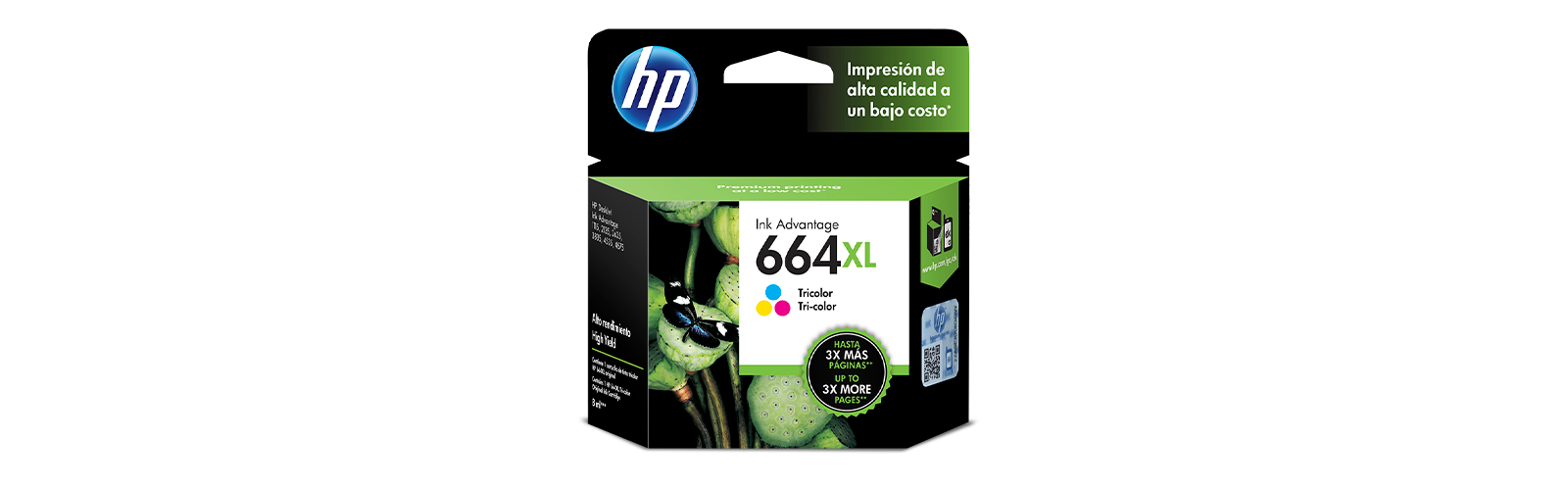 HP - Ink cartridge - Tricolor - 664XL