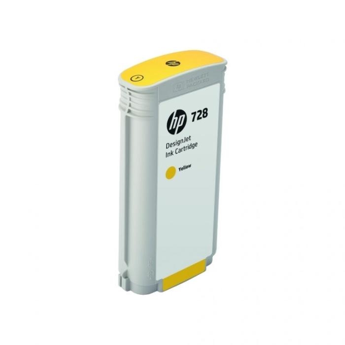 HP 728 - 130 ml - amarillo - original - DesignJet - cartucho de tinta - para DesignJet T730, T830