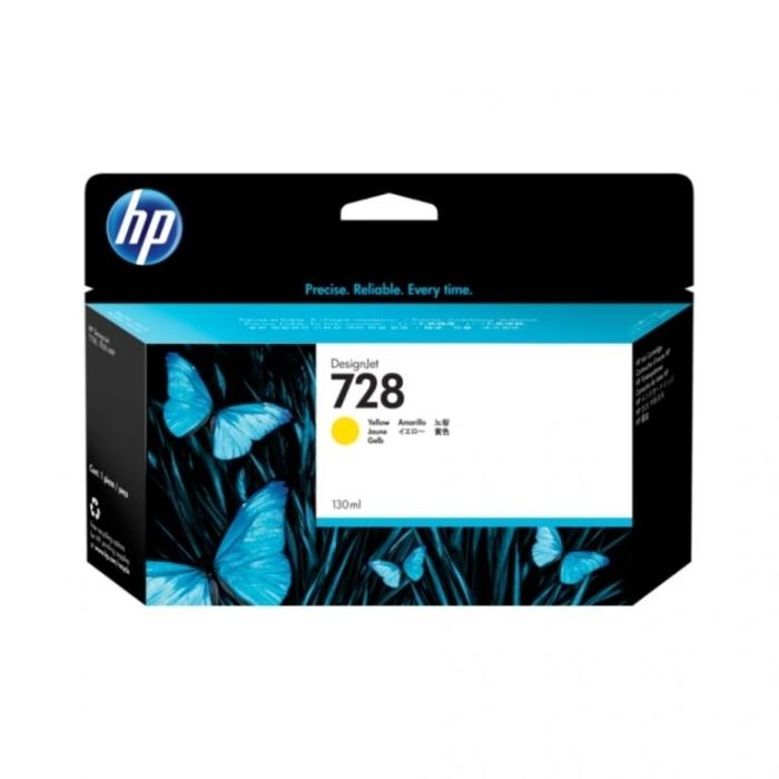 HP 728 - 130 ml - amarillo - original - DesignJet - cartucho de tinta - para DesignJet T730, T830