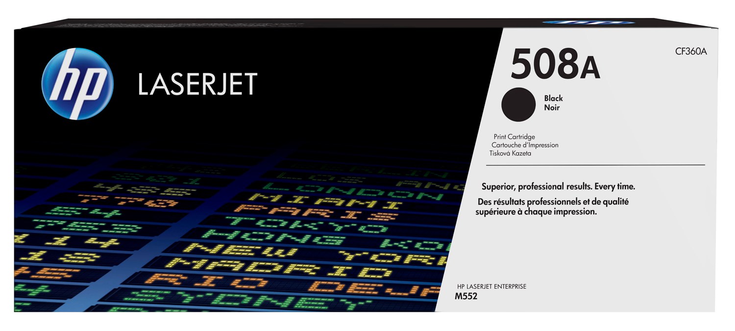 HP 508A - Negro - original - LaserJet - cartucho de tóner (CF360A) - para Color LaserJet Enterprise MFP M577; LaserJet Enterprise Flow MFP M577