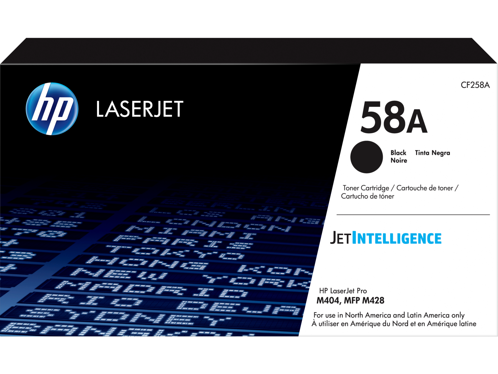 HP 58A - Negro - original - LaserJet - cartucho de tóner (CF258A) - para LaserJet Pro M404dn, M404dw, M404n, M428fdw, MFP M428dw, MFP M428fdn, MFP M428fdw