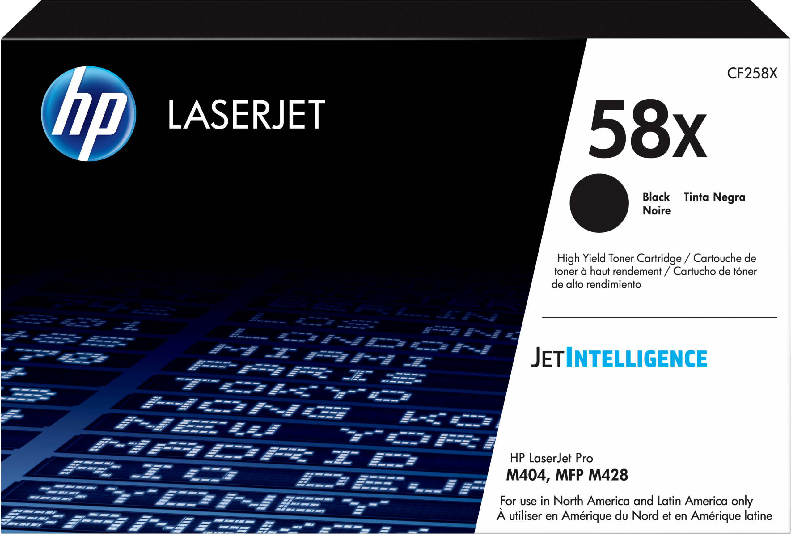 Tóner HP 58X Negro LaserJet Original (CF258X) Para HP LJ Pro M404, MFP M430 / HP LJ Ent M406, MFP M428