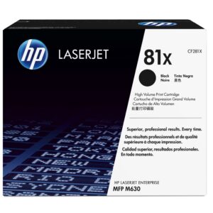 HP 81X - Alto rendimiento - negro - original - LaserJet - cartucho de tóner (CF281X) - para LaserJet M605; LaserJet Enterprise M605, M632, MFP M630; LaserJet Enterprise Flow MFP M630