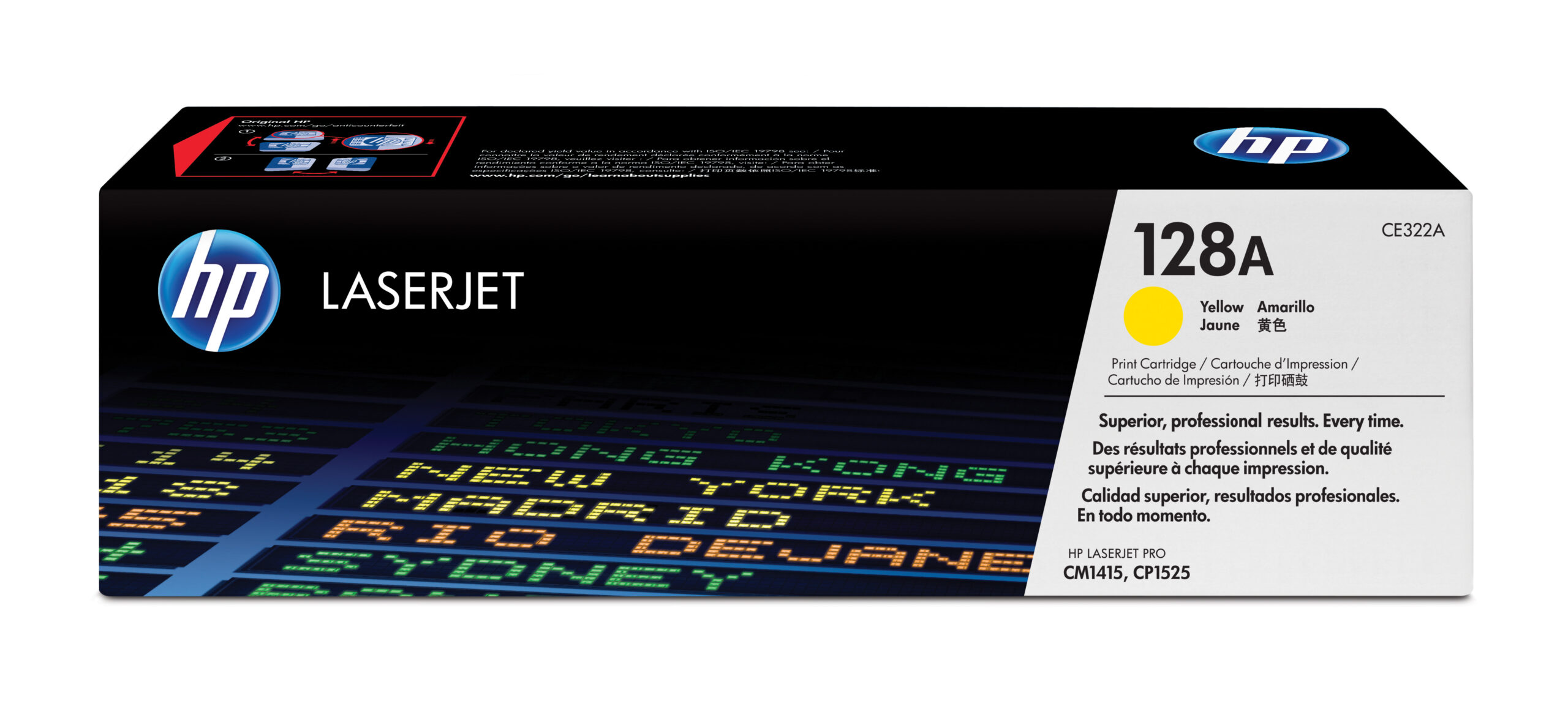HP 128A - Amarillo - original - LaserJet - cartucho de tóner (CE322A) - para Color LaserJet Pro CP1525n, CP1525nw; LaserJet Pro CM1415fn, CM1415fnw