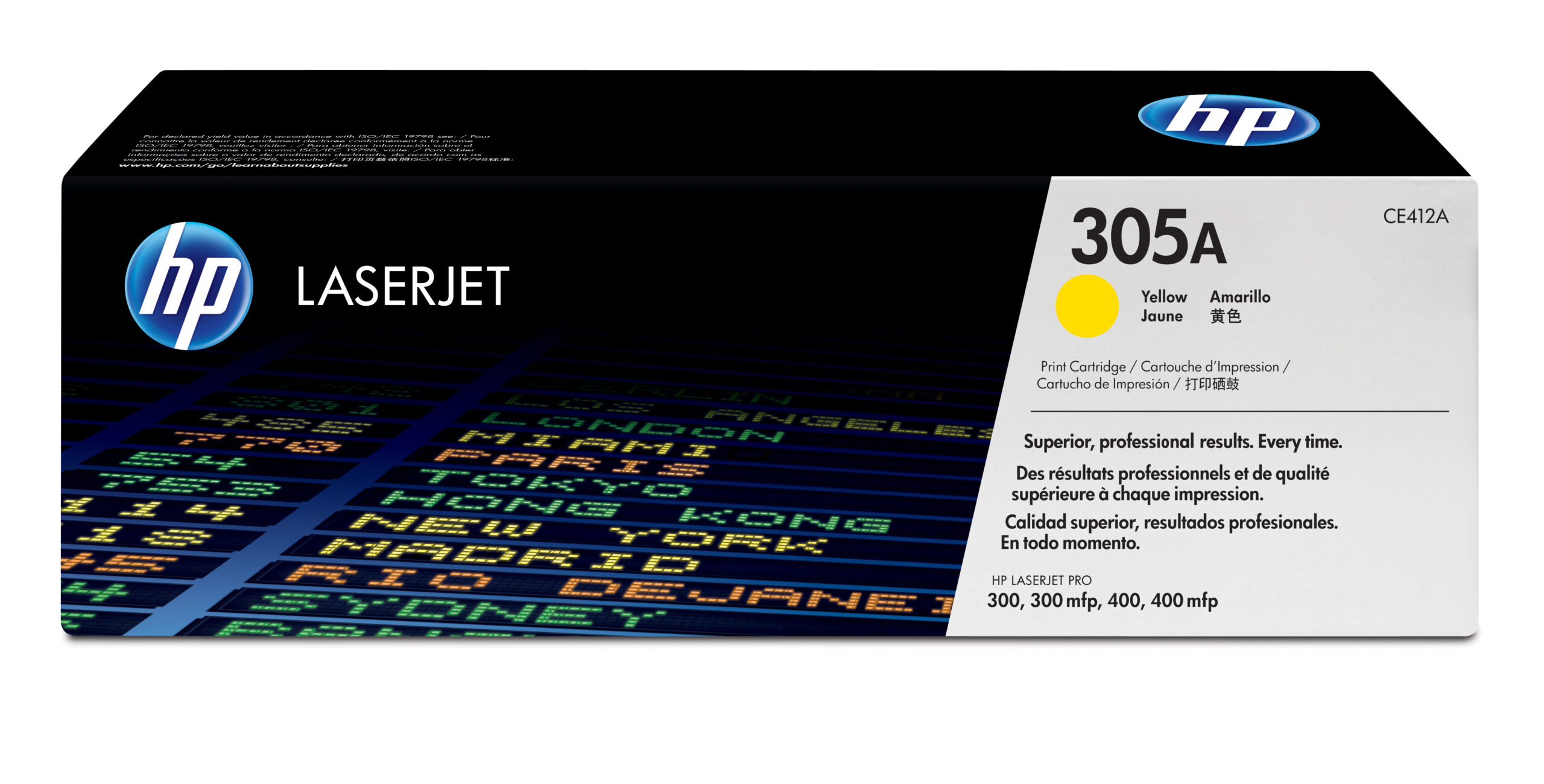 HP 305A - Amarillo - original - LaserJet - cartucho de tóner (CE412A) - para LaserJet Pro 300 M351, 400 M451, MFP M375, MFP M475