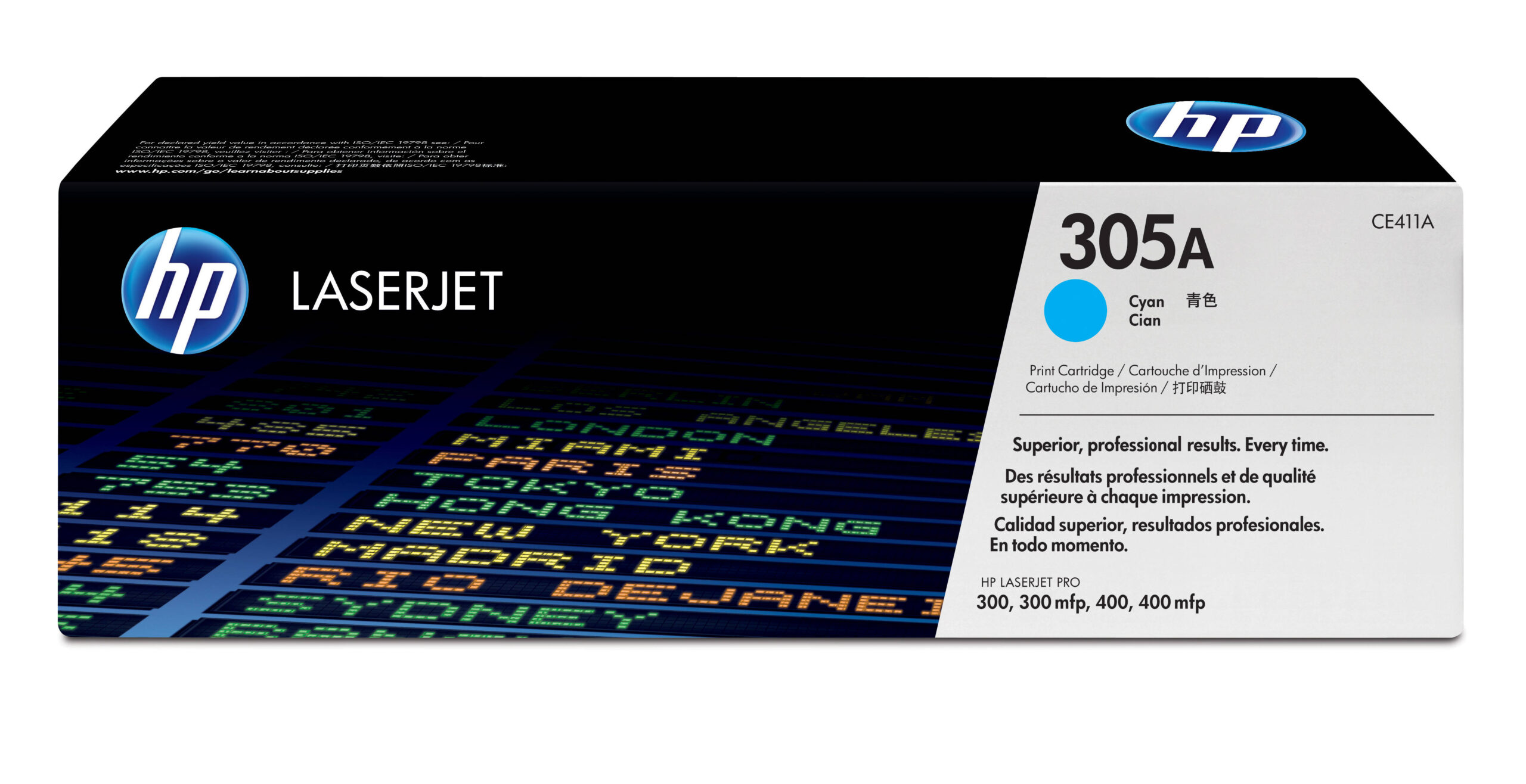 HP 305A - Cián - original - LaserJet - cartucho de tóner (CE411A) - para LaserJet Pro 300 M351, 400 M451, MFP M375, MFP M475