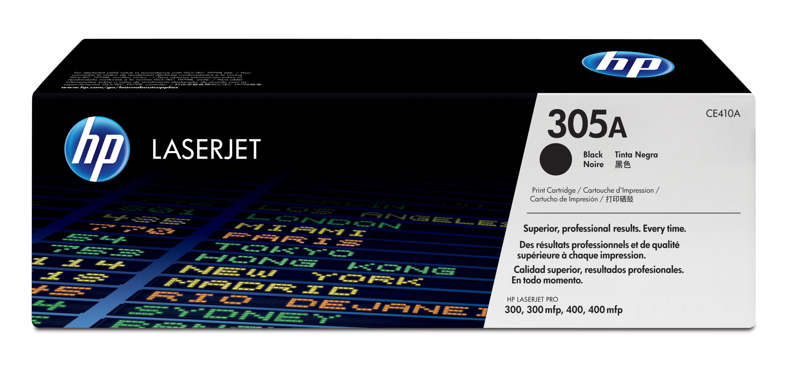 HP 305A - Negro - original - LaserJet - cartucho de tóner (CE410A) - para LaserJet Pro 300 M351, 400 M451, MFP M375, MFP M475