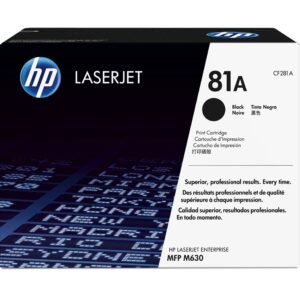 HP 81A - Negro - original - LaserJet - cartucho de tóner (CF281A) - para LaserJet Enterprise M632, MFP M630; LaserJet Enterprise Flow MFP M630; Officejet Pro 8730