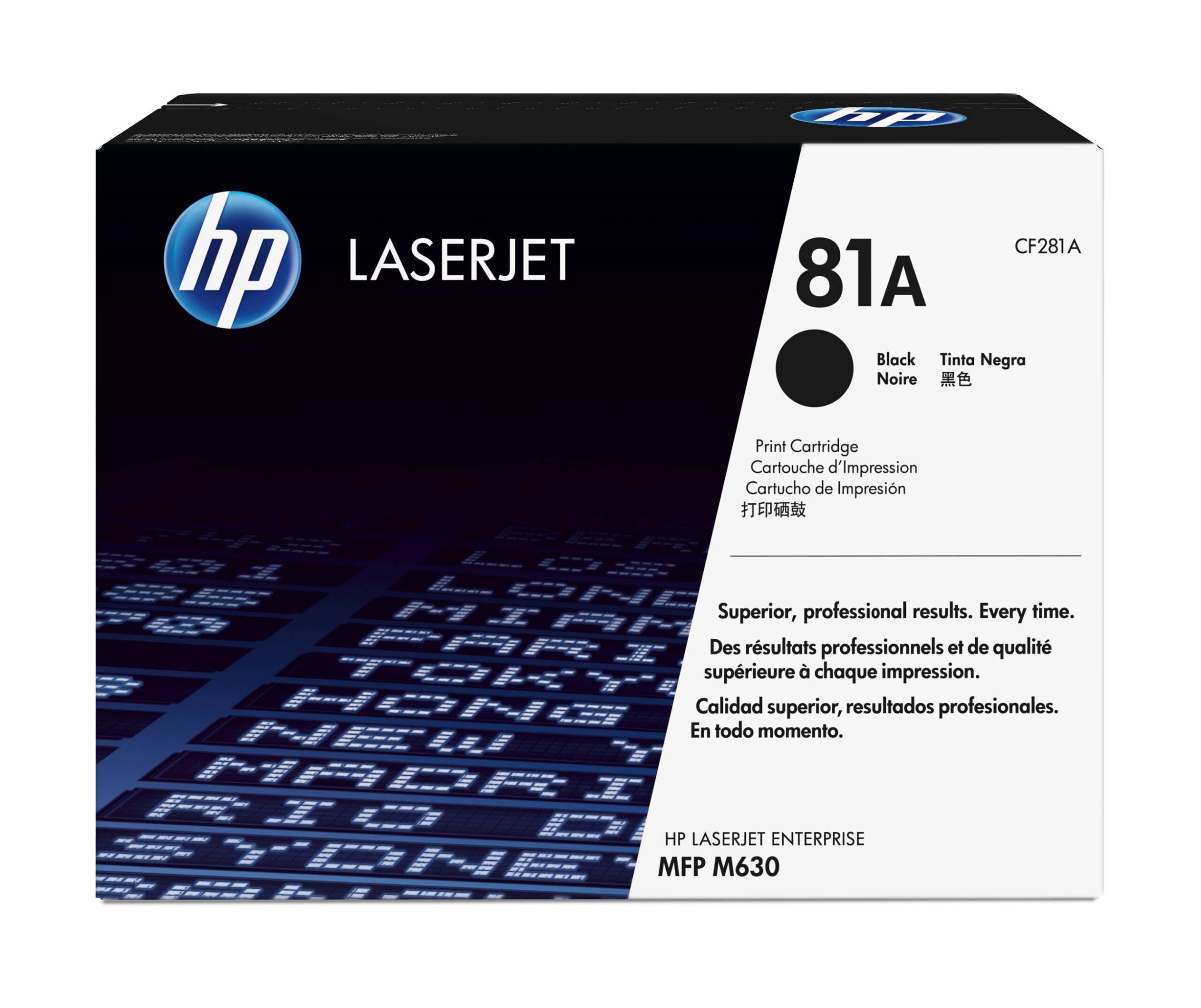 HP 81A - Negro - original - LaserJet - cartucho de tóner (CF281A) - para LaserJet Enterprise M632, MFP M630; LaserJet Enterprise Flow MFP M630; Officejet Pro 8730