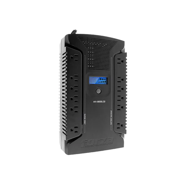 Forza HT Series HT-1000LCD - UPS - CA 120 V - 600 vatios - 1000 VA 9 Ah - conectores de salida: 12