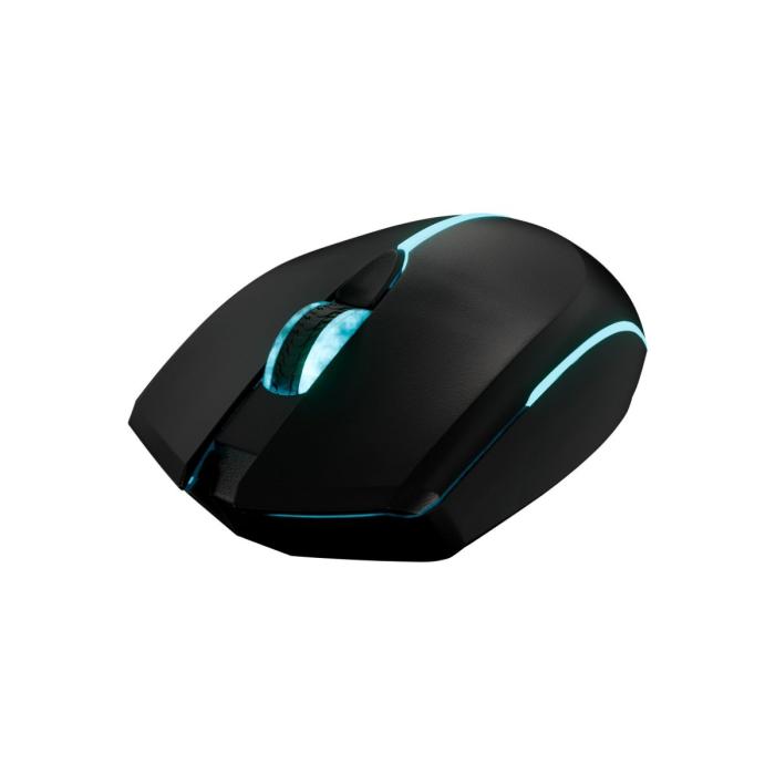 Xtech - XTM-318 - Mouse - 2.4 GHz - Wireless - Black - 4 buttons with Light 3200 dpi