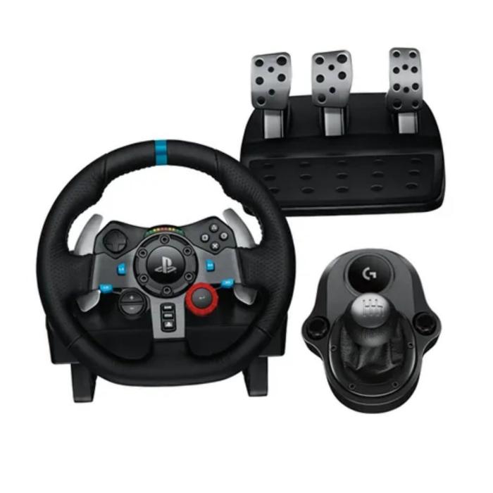 Logitech G29 Driving Force - Juego de volante y pedales - cableado - para PC, Sony PlayStation 3, Sony PlayStation 4