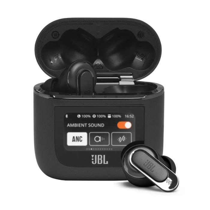 JBL Tour Pro 2 - Auriculares inalámbricos con micro - en oreja - Bluetooth - cancelación de sonido activo - negro