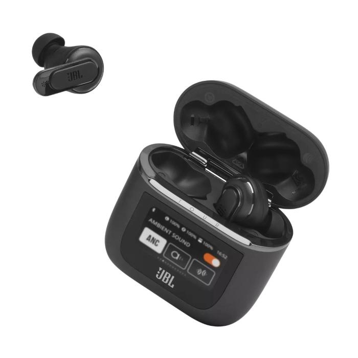 JBL Tour Pro 2 - Auriculares inalámbricos con micro - en oreja - Bluetooth - cancelación de sonido activo - negro