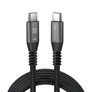 Klip Xtreme - USB cable - 24 pin USB-C - 1.8 m - Black - 60W Braided Fast charging