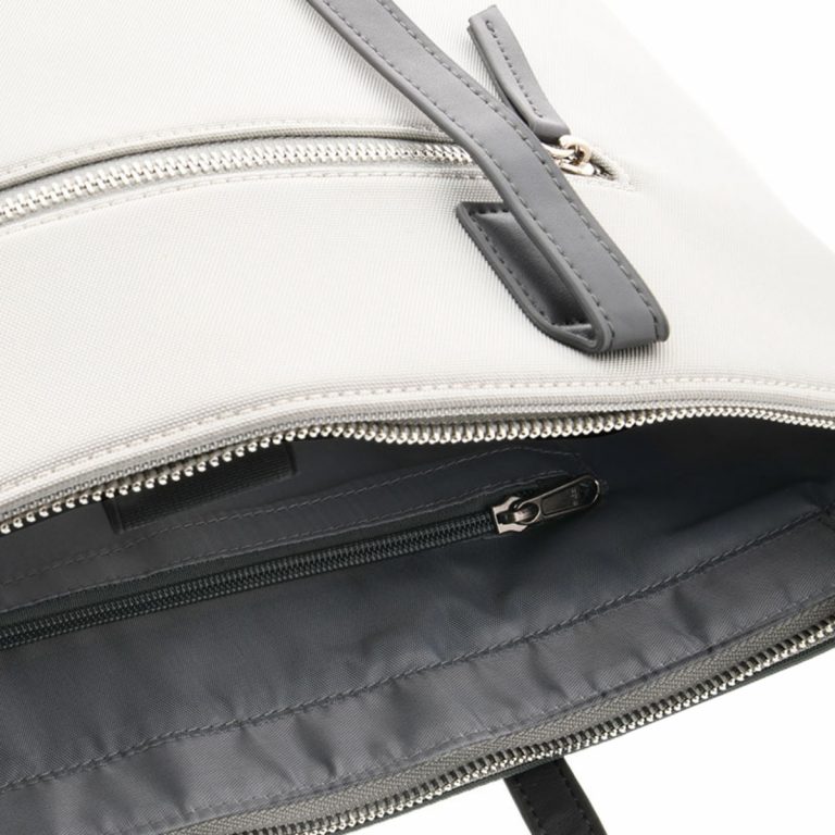 Klip Xtreme - Notebook carrying case and handbag - 15.6" - 1200D polyester - Gray/White - Ladies Bag