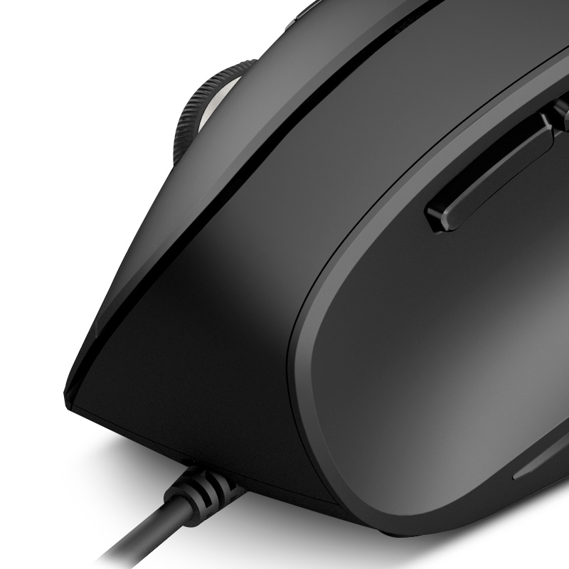 Klip Xtreme Krown KMO-506 - Ratón vertical - ergonómico - diestro - óptico - 6 botones - cableado - USB