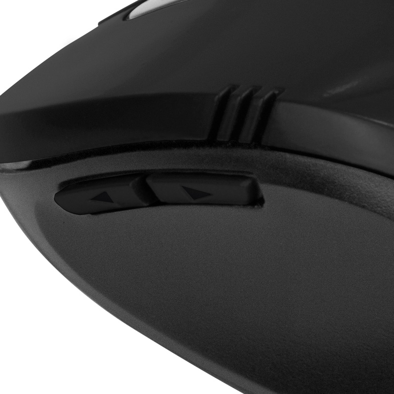 Klip Xtreme KMW-330 Vector - Ratón - ergonómico - óptico - 6 botones - inalámbrico - 2.4 GHz - receptor inalámbrico USB - negro