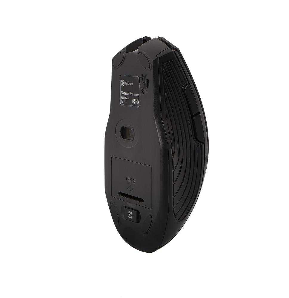 Klip Xtreme - Voltrex -  Mouse - Wireless - 2.4 GHz - Black - 1600dpi