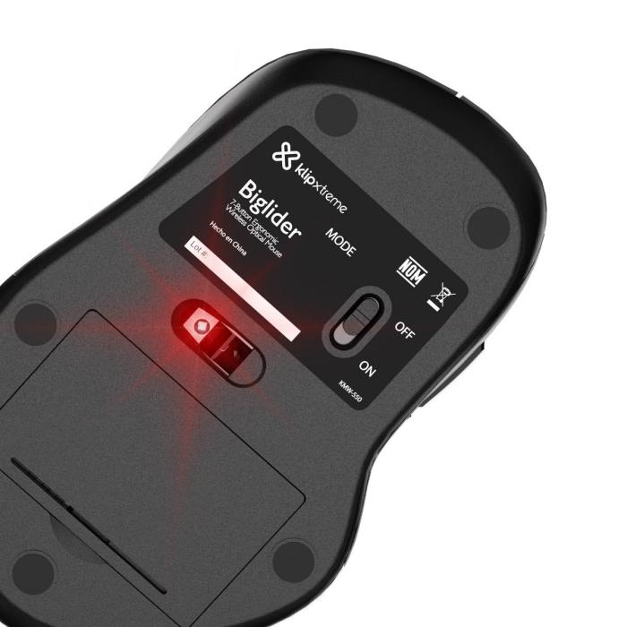 Klip Xtreme - Mouse - 2.4 GHz / Bluetooth 5.0 - Wireless - Horizontal scroll