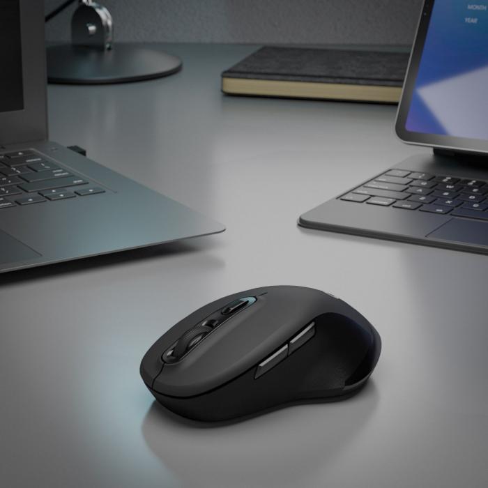 Klip Xtreme - Mouse - 2.4 GHz / Bluetooth 5.0 - Wireless - Horizontal scroll