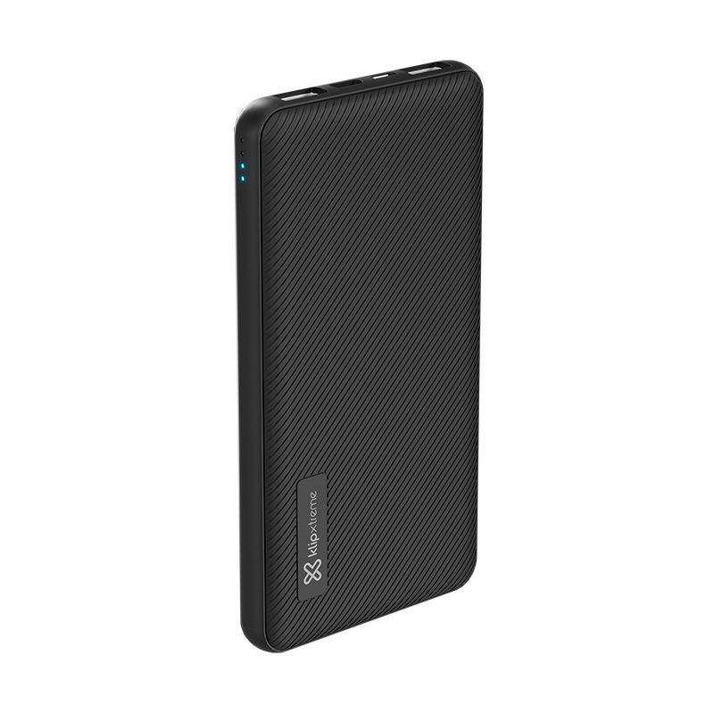 Klip Xtreme - Power bank - 24 pin USB-C / 5 pin Micro-USB Type B - 24 pin USB-C / 2 x 4 pin USB Type A - Lithium polymer - Para Smartphones - 10.000 mAh