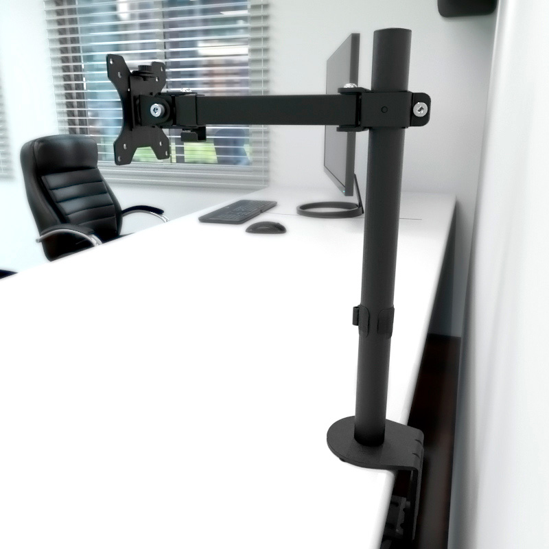 Klip Xtreme KPM-300 - Kit de montaje - para pantalla plana - plástico, acero de alta calidad - negro - tamaño de pantalla: 13"-32" - montable en escritorio