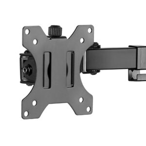 Klip Xtreme KPM-311 - Base - para 2 pantallas LCD - plástico, acero de alta calidad - negro - tamaño de pantalla: 13"-32" - soporte para escritorio