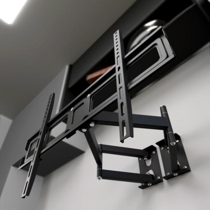 Klip Xtreme KPM-935 - Abrazadera - para pantalla plana - acero de calibre pesado - negro - tamaño de pantalla: 32"-65" - se puede instalar en la pared