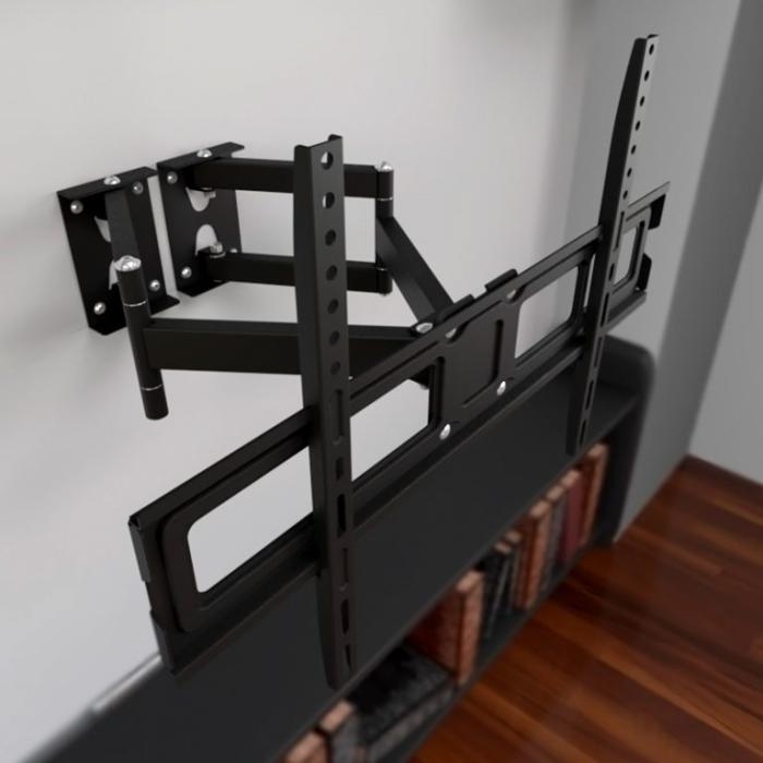 Klip Xtreme KPM-935 - Abrazadera - para pantalla plana - acero de calibre pesado - negro - tamaño de pantalla: 32"-65" - se puede instalar en la pared
