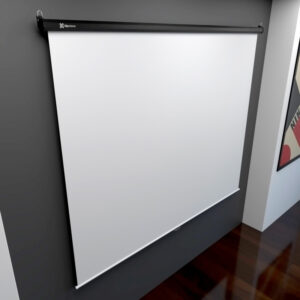 Klip Xtreme KPS-302 - Pantalla de proyección - instalable en el techo, instalable en pared - 86" (218 cm) - 4:3 - Matte White - blanco