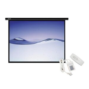 Klip Xtreme KPS-502 - Pantalla de proyección - instalable en el techo, instalable en pared - motorizado - 100" (254 cm) - 4:3 - Matte White - blanco