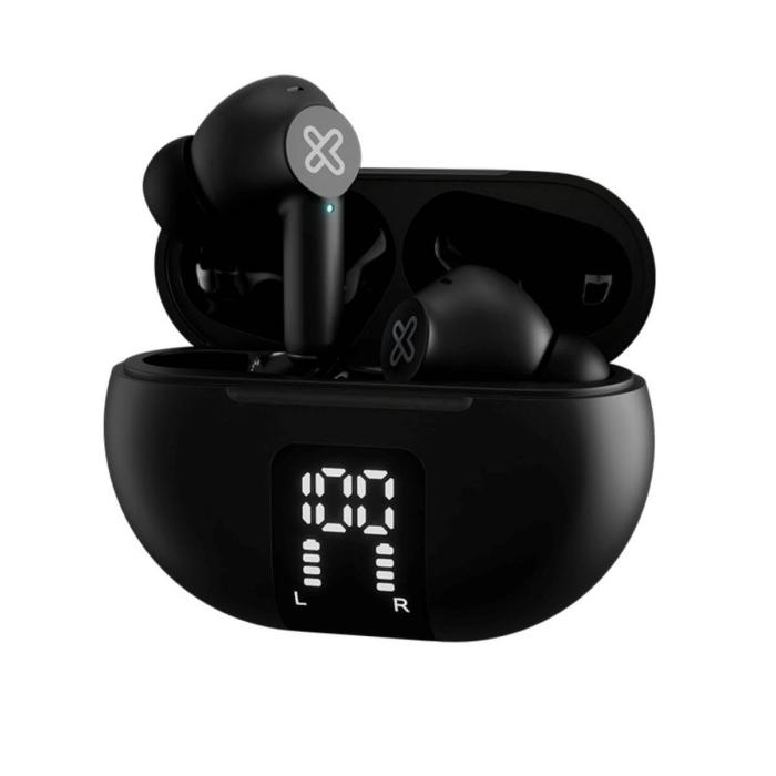 Klip Xtreme - True wireless earphones - Para Phone / Para Portable electronics / Para Tablet - Wireless - 22Hrs ANC Black