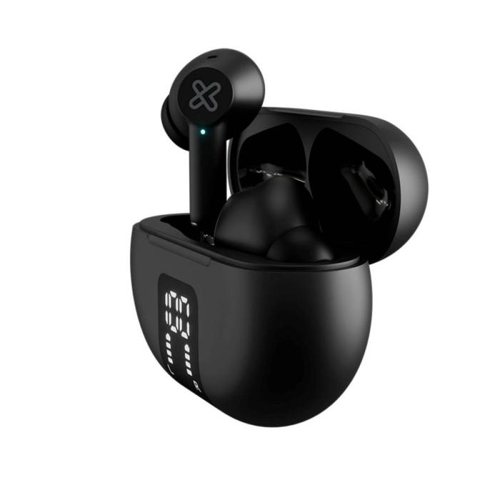 Klip Xtreme - True wireless earphones - Para Phone / Para Portable electronics / Para Tablet - Wireless - 22Hrs ANC Black