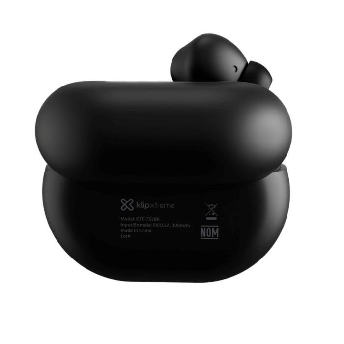 Klip Xtreme - True wireless earphones - Para Phone / Para Portable electronics / Para Tablet - Wireless - 22Hrs ANC Black