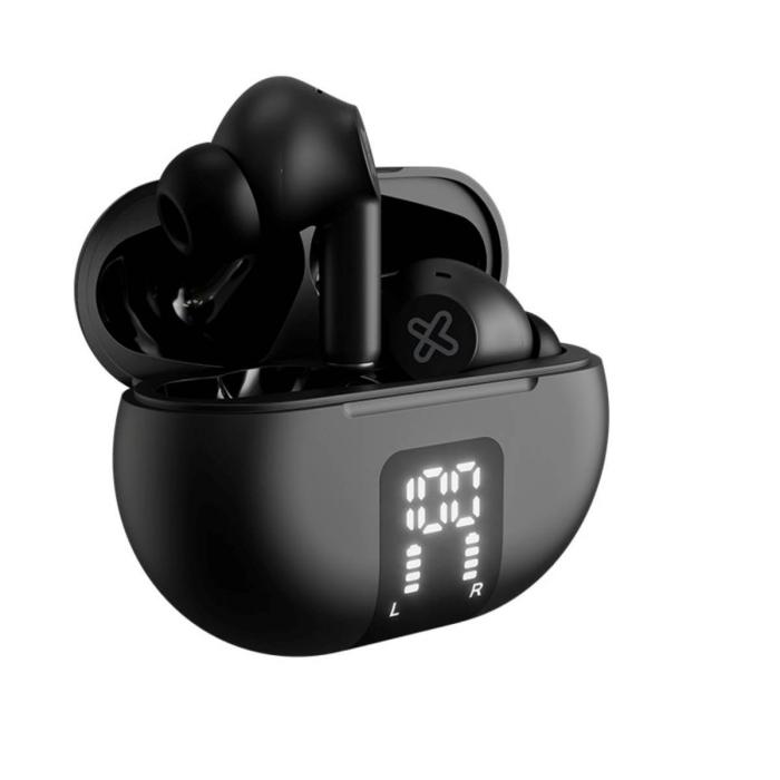 Klip Xtreme - True wireless earphones - Para Phone / Para Portable electronics / Para Tablet - Wireless - 22Hrs ANC Black