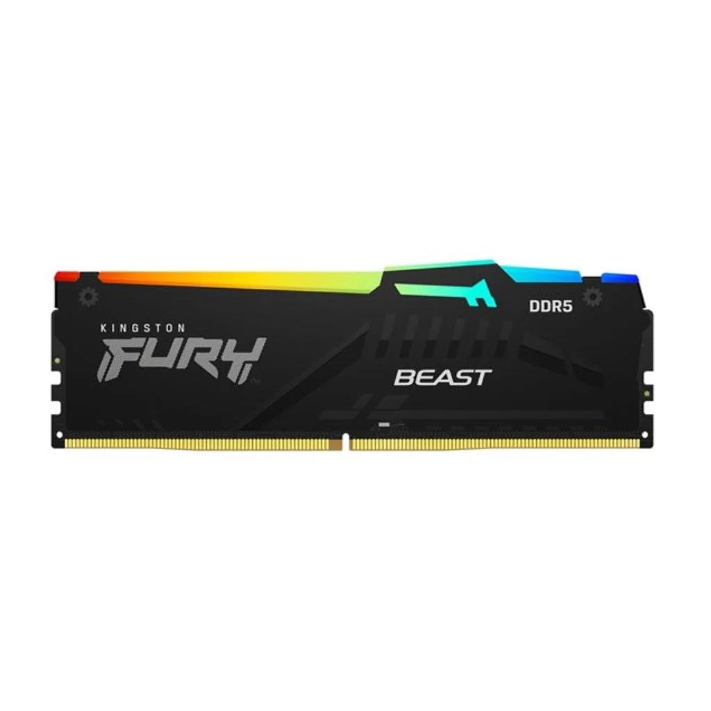 Kingston FURY Beast RGB - DDR5 - módulo - 16 GB - DIMM de 288 contactos - 5600 MT/s / PC5-44800 - CL40 - 1.25 V - sin búfer - on-die ECC