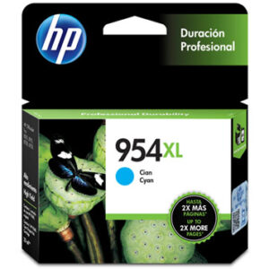 Cartucho de tinta HP 954XL Cian Original (L0S62AL) Para HP Deskjet 7740, 7720, 8710, 8720, 8730, 8210