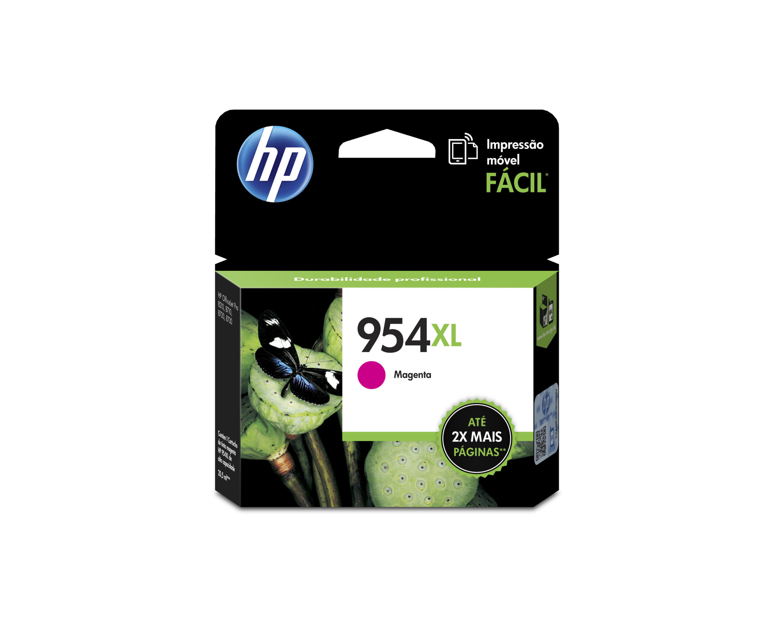 Cartucho de tinta HP 954XL Magenta Original (L0S65AL) Para HP Deskjet 7740, 7720, 8710, 8720, 8730, 8210
