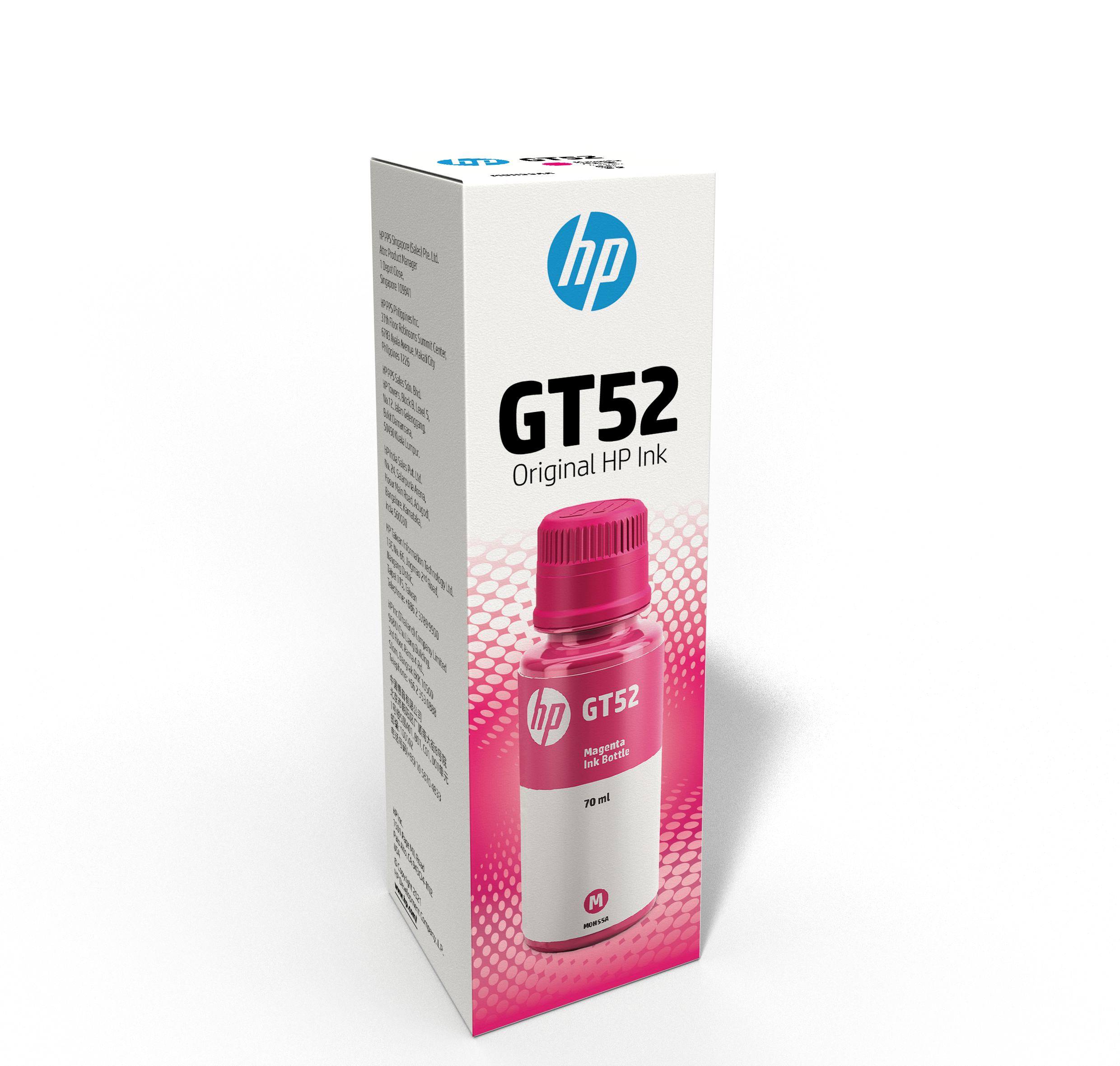 HP GT52 - 70 ml - magenta - original - recarga de tinta - para HP 11X, 31X; Deskjet GT 58XX; Smart Tank 500, 51X, 530, 6001, 615, 70XX, 73XX, 76XX