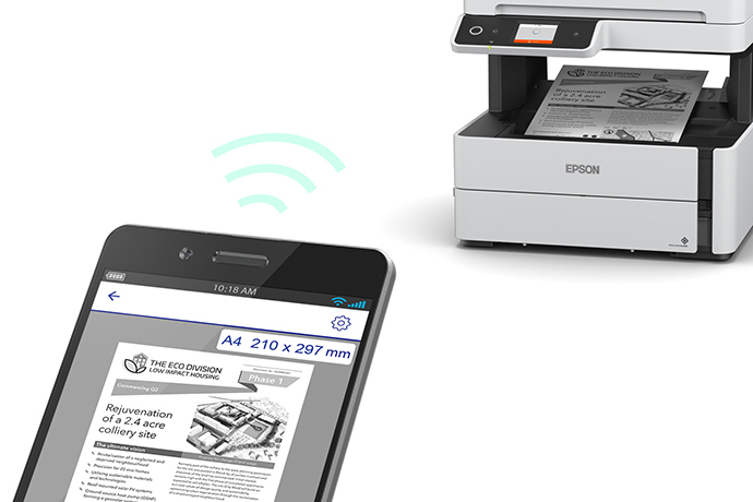 Epson EcoTank M3170 - Personal printer - hasta 20 ppm (mono) - capacidad: 250 sheets