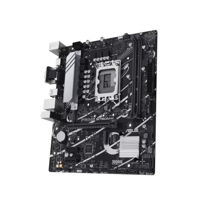 ASUS - PRIME B760M-K - Motherboard - Micro ATX - LGA1700 Socket - Intel B760 - para Core i7 / para Core i5 / para Core i3 / para Celeron / para Pentium