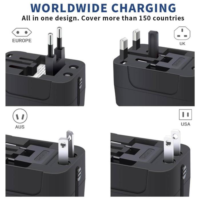 Adaptador de corriente universal Plano - 01240-1