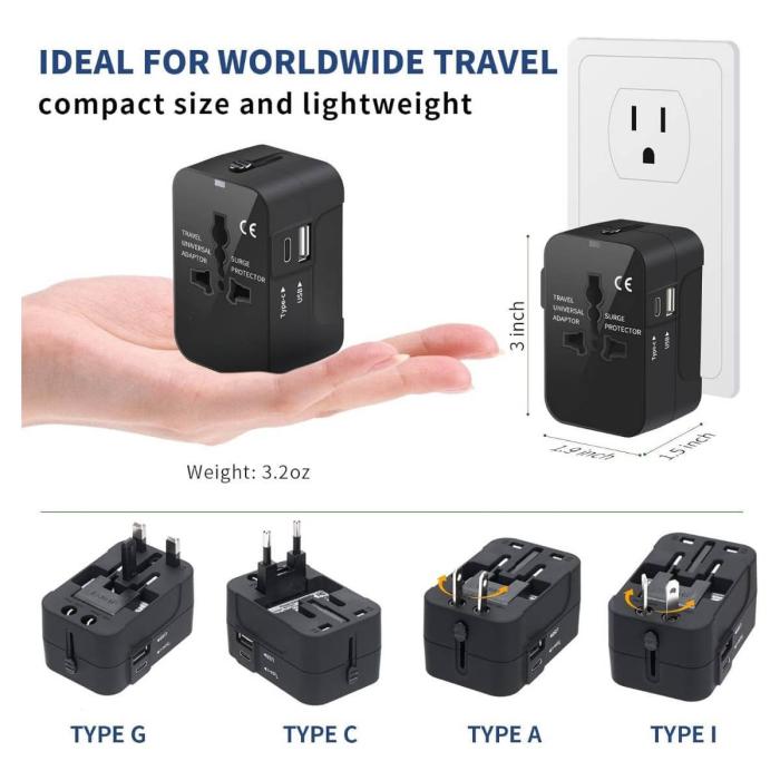 Adaptador de corriente universal Plano - 01240-1
