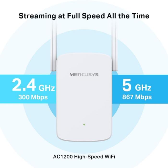 Mercusys ME30 V1 - Extensor de rango Wi-Fi - Wi-Fi 5 - 2.4 GHz, 5 GHz - en pared