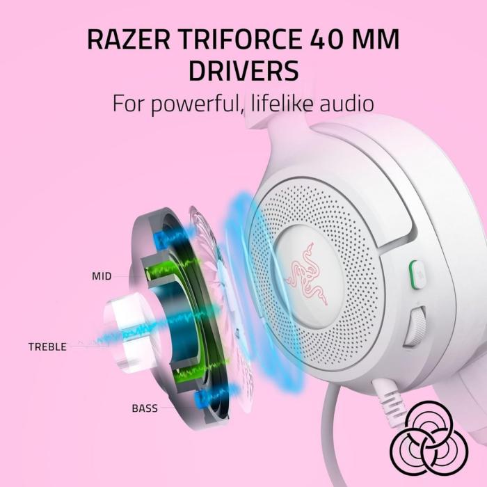 Razer Kraken - Kitty V3 X - Headset - Wired - RZ04-05350300-R3U1