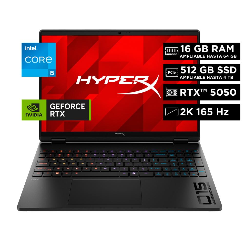 Lleve su rendimiento aún más lejos con las GPU NVIDIA® GeForce RTX™, las últimas CPU Intel® Core™ 1 y maximice los FPS a través de OMEN AI.